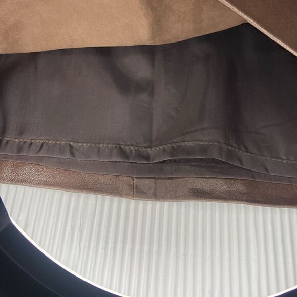 Finity Brown Leather High waist Skirt size 8 - Picture 2 of 8